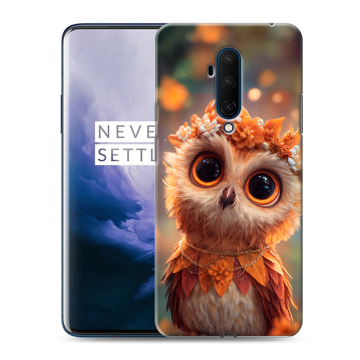 Силиконовый чехол на OnePlus 7T Pro с принтом Милая сова