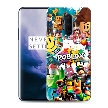 Силиконовый чехол на OnePlus 7T Pro с принтом Roblox Роблокс