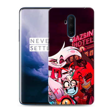 Силиконовый чехол на OnePlus 7T Pro с принтом Hazbin Hotel Отель Хазбин