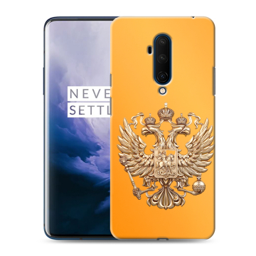 Силиконовый чехол на OnePlus 7T Pro с принтом Герб Флаг России