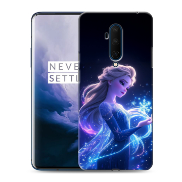 Силиконовый чехол на OnePlus 7T Pro с принтом Холодное сердце Frozen