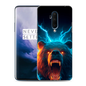 Силиконовый чехол на OnePlus 7T Pro с принтом Медведь