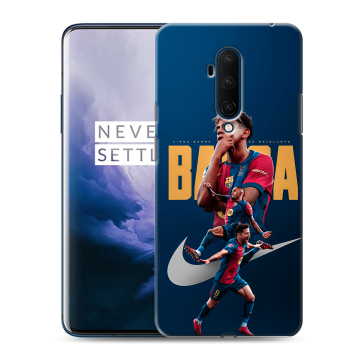 Силиконовый чехол на OnePlus 7T Pro с принтом Барселона Barca Yamal Силиконовый чехол на OnePlus 7T Pro с принтом Барселона Barca Yamal