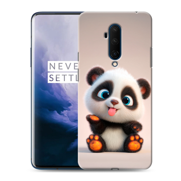 Силиконовый чехол на OnePlus 7T Pro с принтом милая панда