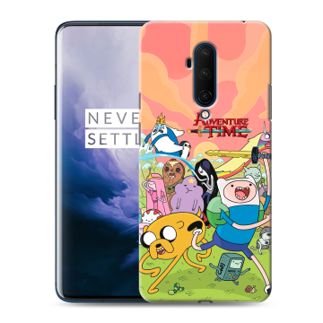 Силиконовый чехол на OnePlus 7T Pro с принтом Adventure time Время приключений