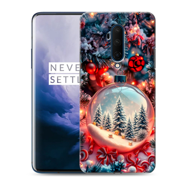 Силиконовый чехол на OnePlus 7T Pro с принтом Новый год