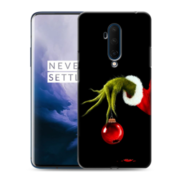 Силиконовый чехол на OnePlus 7T Pro с принтом Новый год Гринч