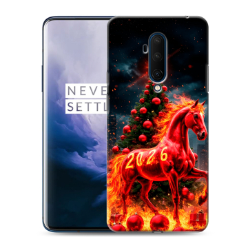 Силиконовый чехол на OnePlus 7T Pro с принтом Новый год