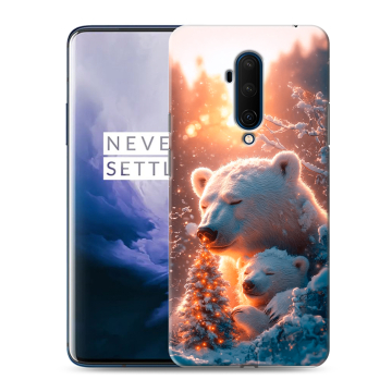 Силиконовый чехол на OnePlus 7T Pro с принтом Новый год