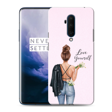 Силиконовый чехол на OnePlus 7T Pro с принтом женский