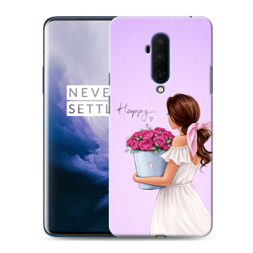 Силиконовый чехол на OnePlus 7T Pro с принтом женский