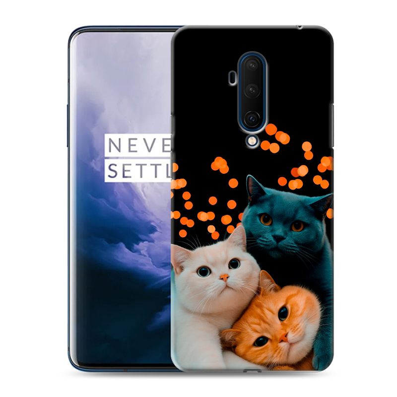 Силиконовый чехол на OnePlus 7T Pro с принтом Кошки Силиконовый чехол на OnePlus 7T Pro с принтом Кошки