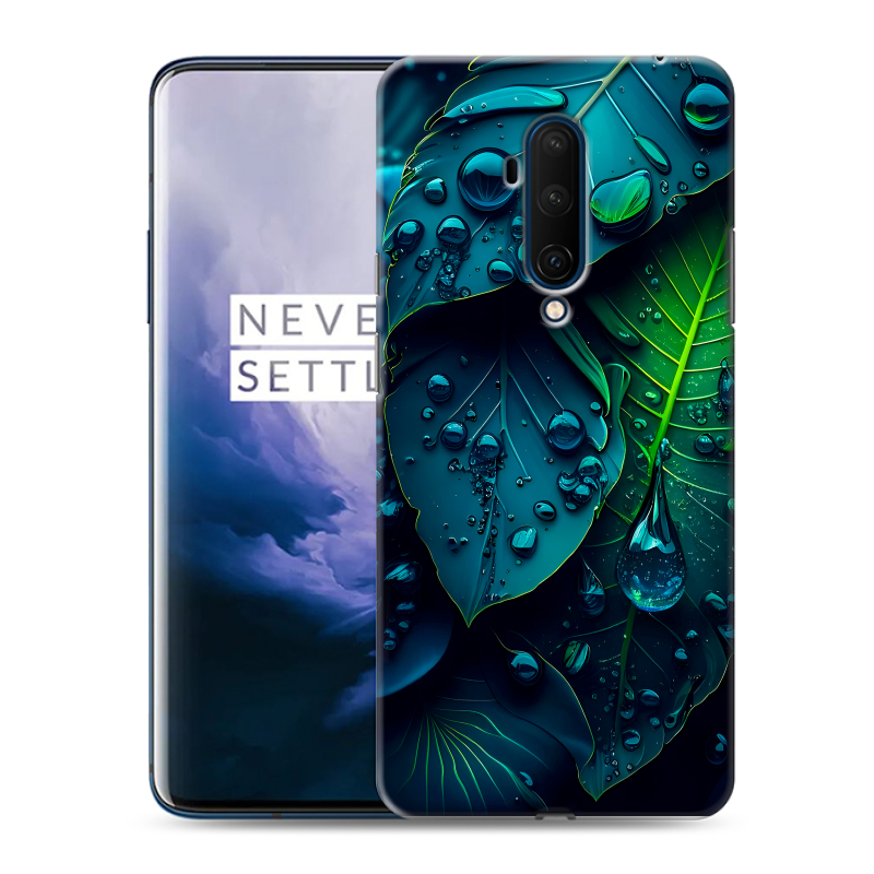 Силиконовый чехол на OnePlus 7T Pro с принтом Листья Силиконовый чехол на OnePlus 7T Pro с принтом Листья