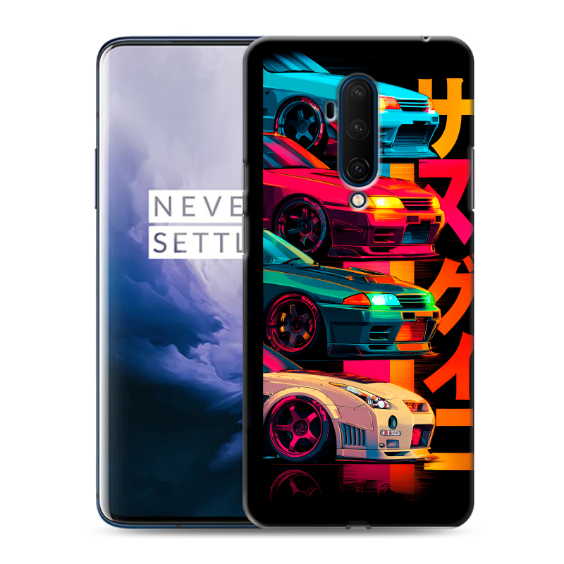Пластиковый чехол на OnePlus 7T Pro с принтом Гоночные машины Пластиковый чехол на OnePlus 7T Pro с принтом Гоночные машины