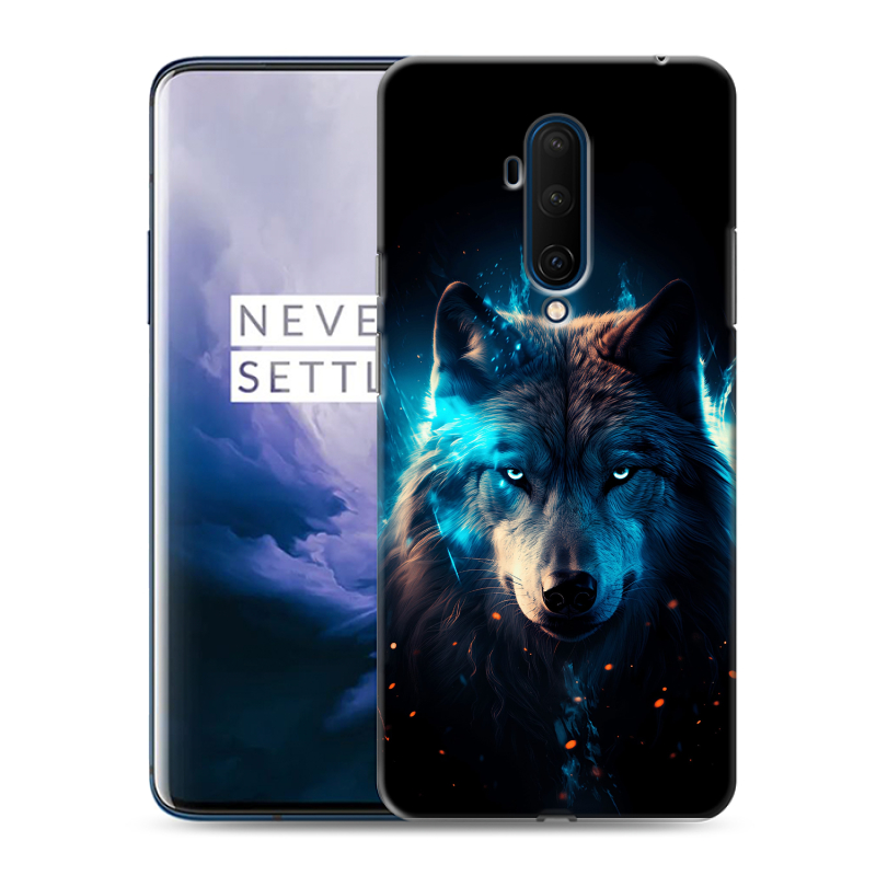 Силиконовый чехол на OnePlus 7T Pro с принтом Волк ночной Силиконовый чехол на OnePlus 7T Pro с принтом Волк ночной