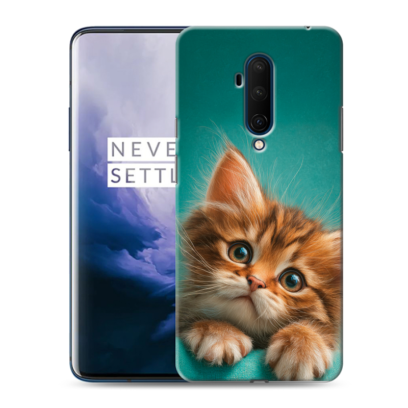 Силиконовый чехол на OnePlus 7T Pro с принтом котенок Силиконовый чехол на OnePlus 7T Pro с принтом котенок