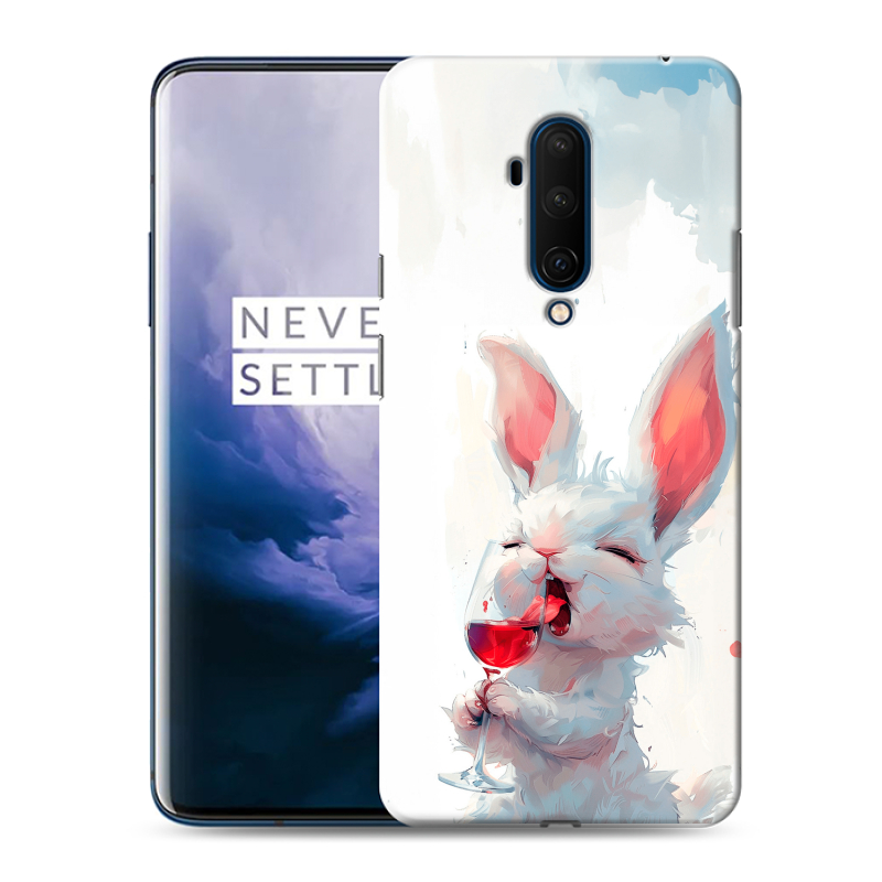 Силиконовый чехол на OnePlus 7T Pro с принтом кролик зайчик Силиконовый чехол на OnePlus 7T Pro с принтом кролик зайчик