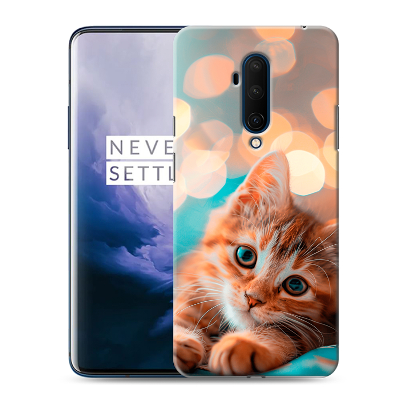 Силиконовый чехол на OnePlus 7T Pro с принтом котик Силиконовый чехол на OnePlus 7T Pro с принтом котик