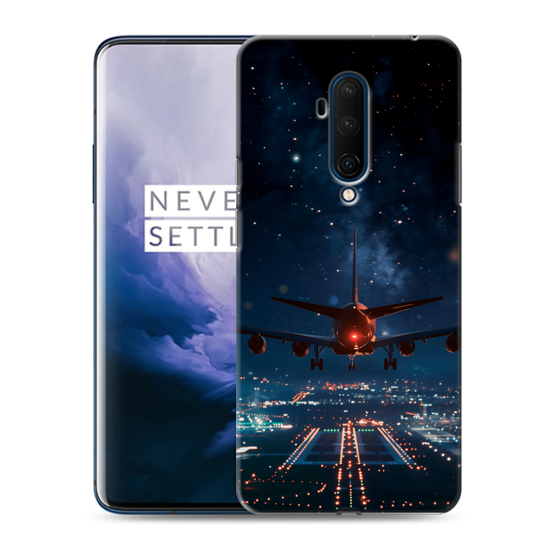 Пластиковый чехол на OnePlus 7T Pro с принтом самолет Пластиковый чехол на OnePlus 7T Pro с принтом самолет