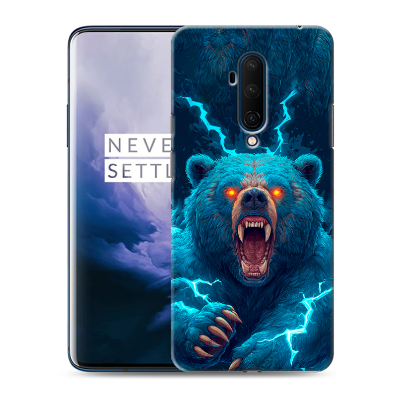 Силиконовый чехол на OnePlus 7T Pro с принтом Медведь Силиконовый чехол на OnePlus 7T Pro с принтом Медведь