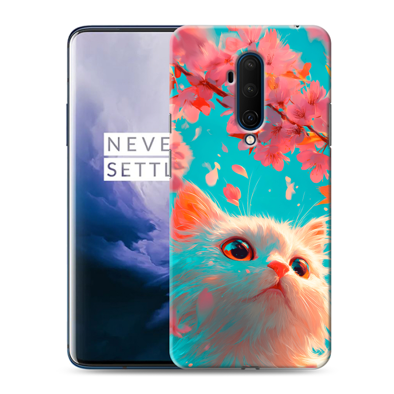 Силиконовый чехол на OnePlus 7T Pro с принтом Красивый кот Силиконовый чехол на OnePlus 7T Pro с принтом Красивый кот