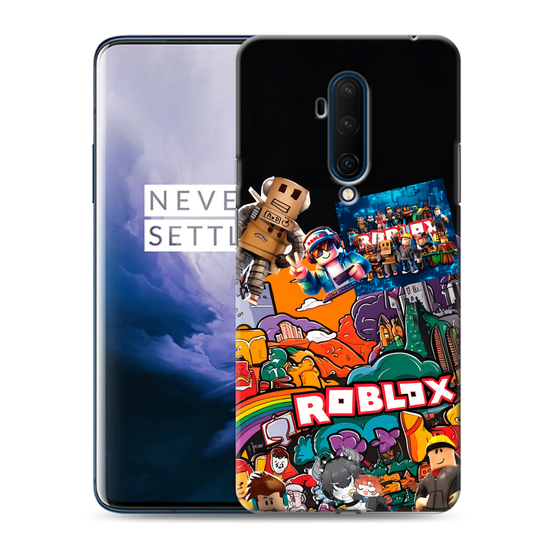 Силиконовый чехол на OnePlus 7T Pro с принтом Roblox Роблокс Силиконовый чехол на OnePlus 7T Pro с принтом Roblox Роблокс