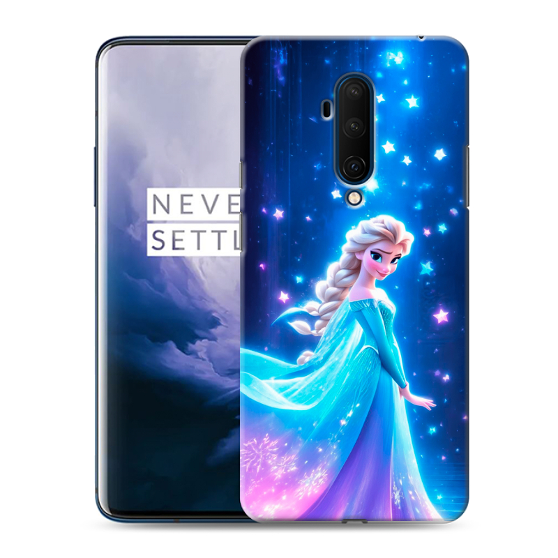 Силиконовый чехол на OnePlus 7T Pro с принтом Холодное сердце Frozen Силиконовый чехол на OnePlus 7T Pro с принтом Холодное сердце Frozen