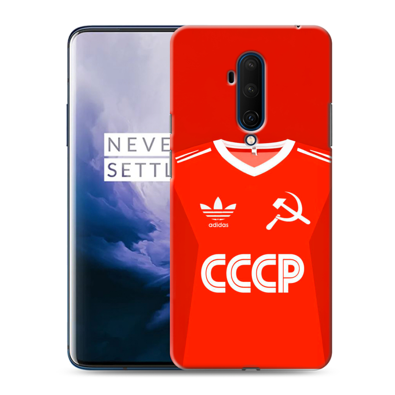 Пластиковый чехол на OnePlus 7T Pro с принтом Флаг Герб СССР Пластиковый чехол на OnePlus 7T Pro с принтом Флаг Герб СССР