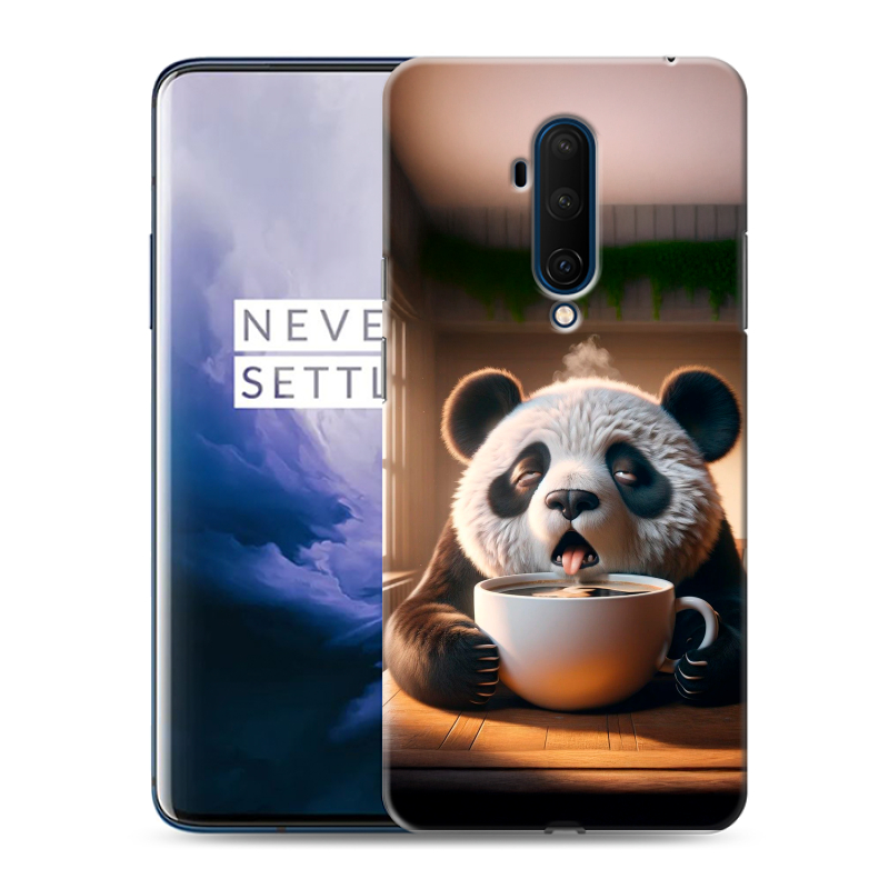 Силиконовый чехол на OnePlus 7T Pro с принтом смешная панда Силиконовый чехол на OnePlus 7T Pro с принтом смешная панда