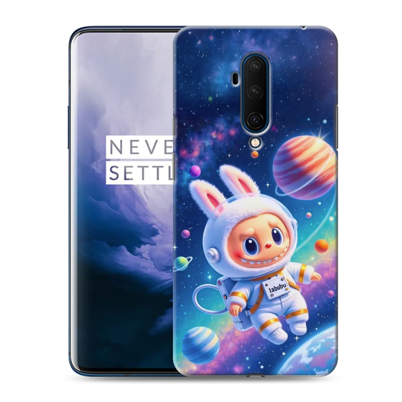 Пластиковый чехол на OnePlus 7T Pro с принтом Labubu Лабубу Пластиковый чехол на OnePlus 7T Pro с принтом Labubu Лабубу
