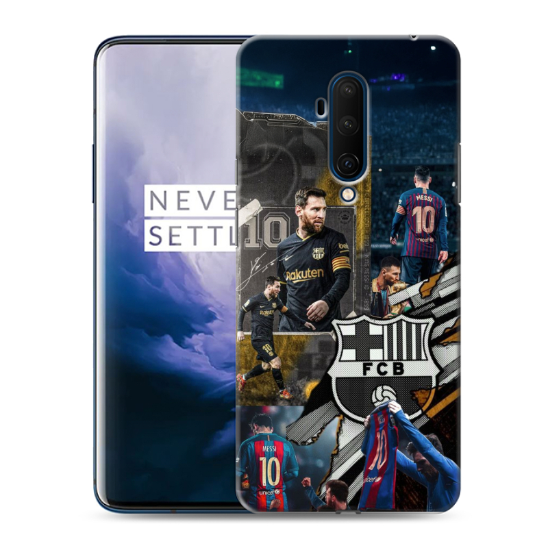 Силиконовый чехол на OnePlus 7T Pro с принтом Messi Barcelona Силиконовый чехол на OnePlus 7T Pro с принтом Messi Barcelona