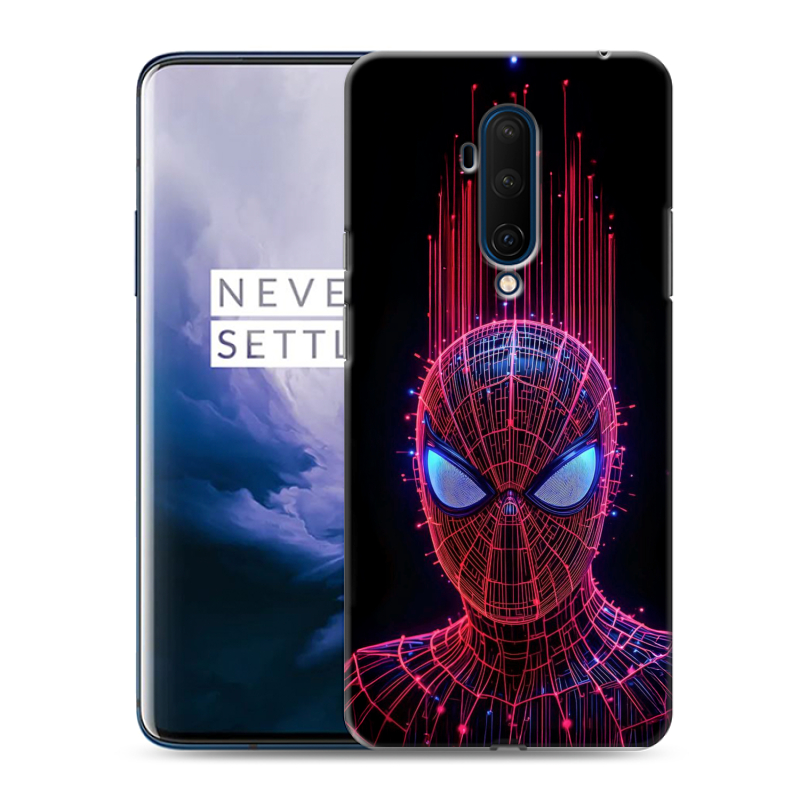Пластиковый чехол на OnePlus 7T Pro с принтом Spiderman Человек паук Пластиковый чехол на OnePlus 7T Pro с принтом Spiderman Человек паук