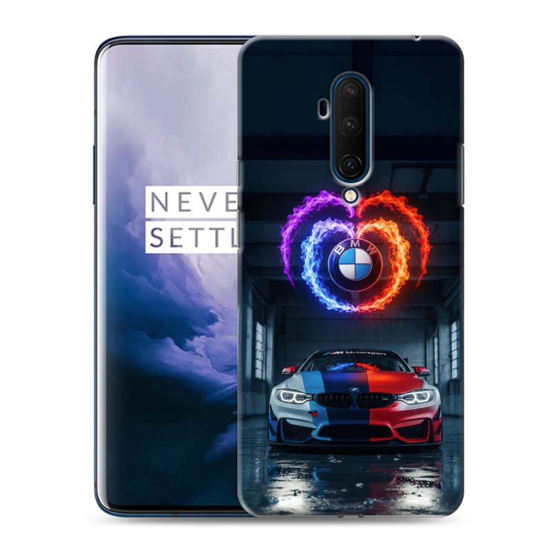 Пластиковый чехол на OnePlus 7T Pro с принтом BMW БМВ Пластиковый чехол на OnePlus 7T Pro с принтом BMW БМВ