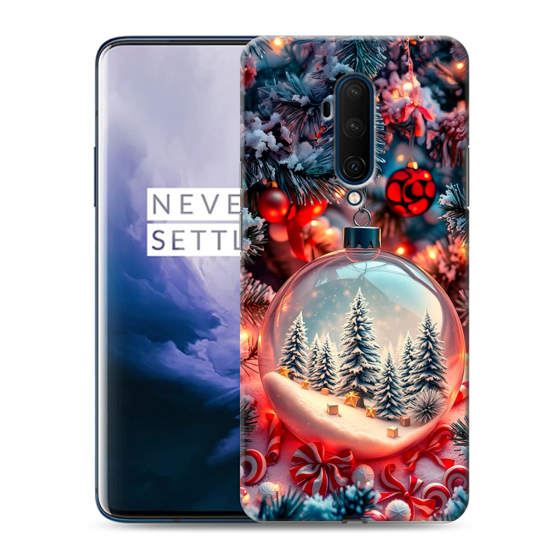 Силиконовый чехол на OnePlus 7T Pro с принтом Новый год Силиконовый чехол на OnePlus 7T Pro с принтом Новый год