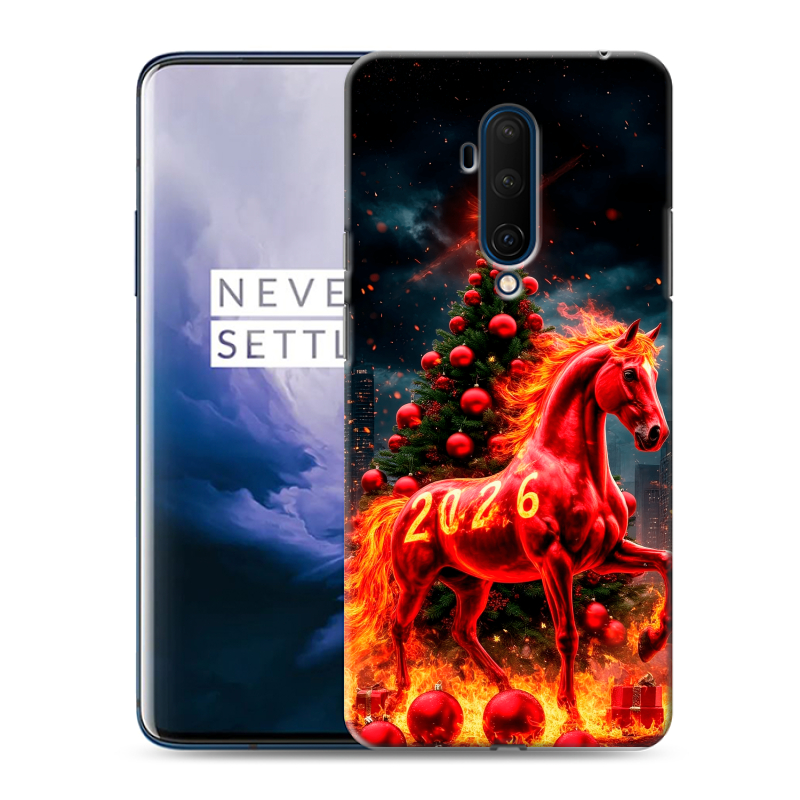 Силиконовый чехол на OnePlus 7T Pro с принтом Новый год Силиконовый чехол на OnePlus 7T Pro с принтом Новый год