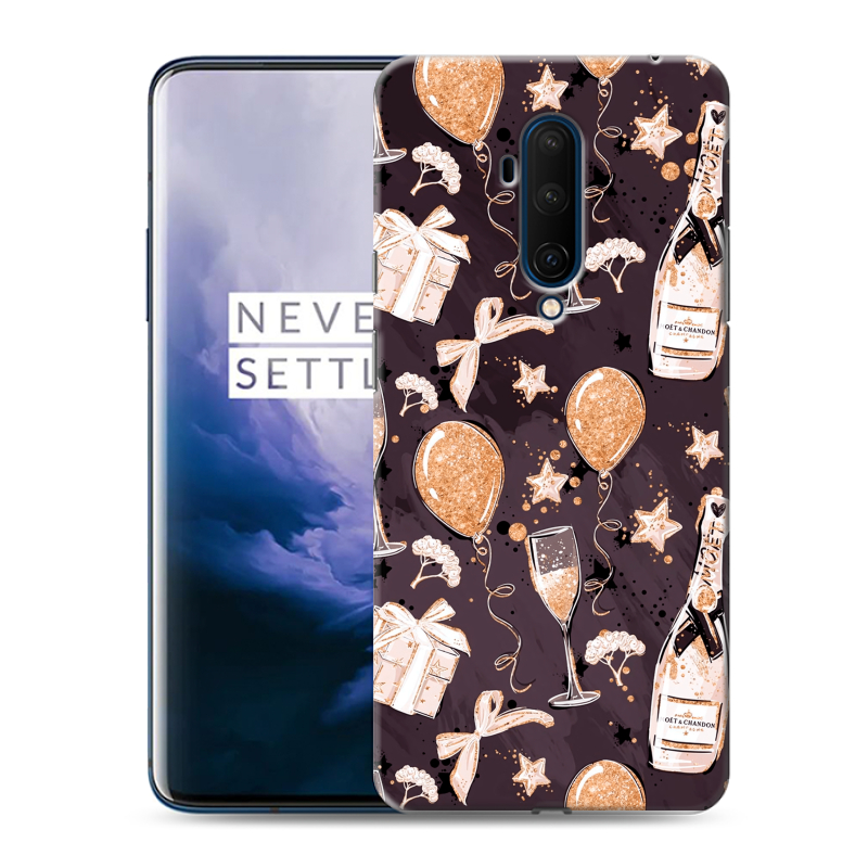 Силиконовый чехол на OnePlus 7T Pro с принтом Новый год Силиконовый чехол на OnePlus 7T Pro с принтом Новый год