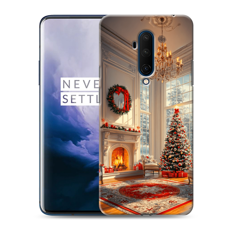 Силиконовый чехол на OnePlus 7T Pro с принтом Новый год Силиконовый чехол на OnePlus 7T Pro с принтом Новый год