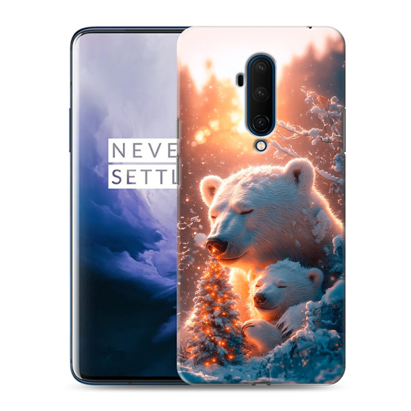 Пластиковый чехол на OnePlus 7T Pro с принтом Новый год Пластиковый чехол на OnePlus 7T Pro с принтом Новый год