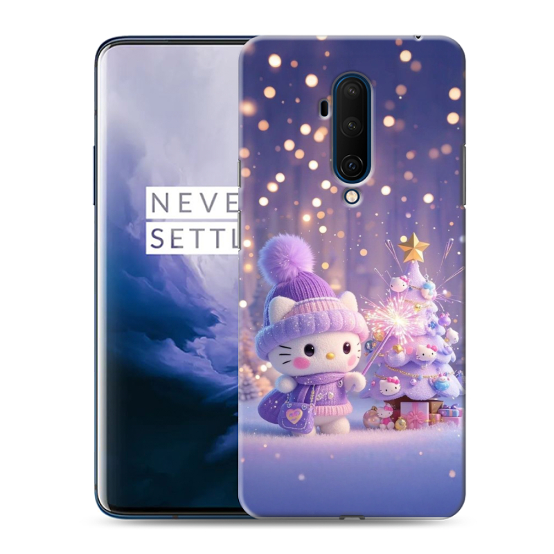 Пластиковый чехол на OnePlus 7T Pro с принтом Новый год Пластиковый чехол на OnePlus 7T Pro с принтом Новый год
