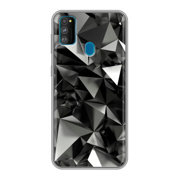 Силиконовый чехол на Samsung Galaxy M30s с принтом Черные кристаллы