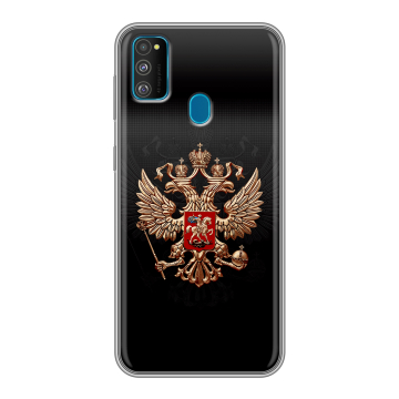Силиконовый чехол на Samsung Galaxy M30s с принтом Герб России