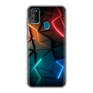 Силиконовый чехол на Samsung Galaxy M30s с принтом Абстракция неон