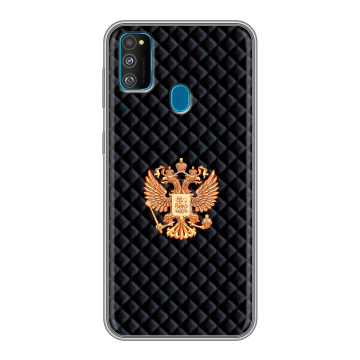 Силиконовый чехол на Samsung Galaxy M30s с принтом Герб России принт Силиконовый чехол на Samsung Galaxy M30s с принтом Герб России принт
