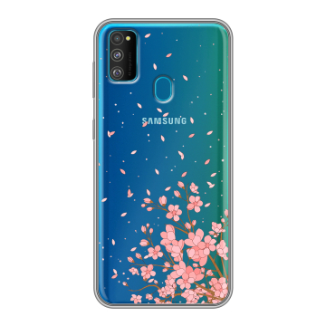 Силиконовый чехол на Samsung Galaxy M30s с принтом Ветка сакуры Силиконовый чехол на Samsung Galaxy M30s с принтом Ветка сакуры
