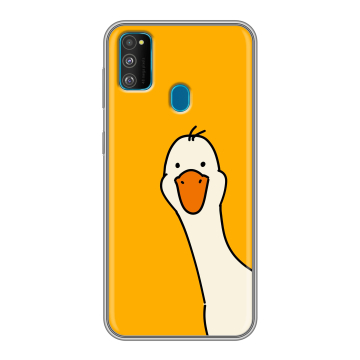 Силиконовый чехол на Samsung Galaxy M30s с принтом Утка Силиконовый чехол на Samsung Galaxy M30s с принтом Утка