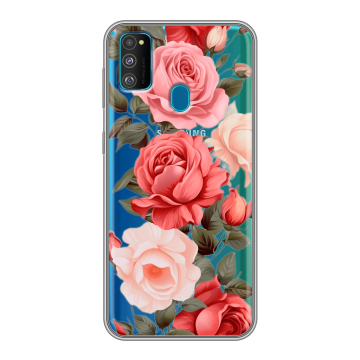 Силиконовый чехол на Samsung Galaxy M30s с принтом Розы Силиконовый чехол на Samsung Galaxy M30s с принтом Розы