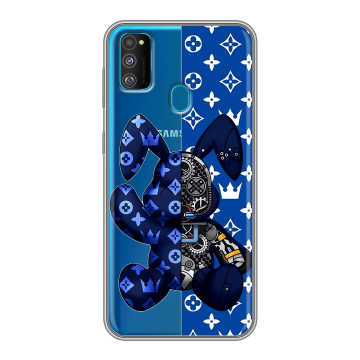 Силиконовый чехол на Samsung Galaxy M30s с принтом Луи робот Силиконовый чехол на Samsung Galaxy M30s с принтом Луи робот