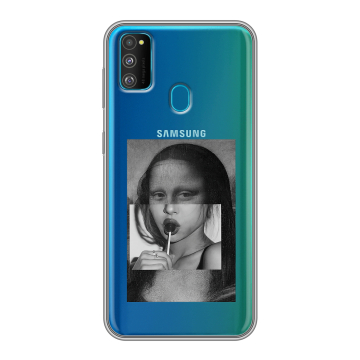Силиконовый чехол на Samsung Galaxy M30s с принтом Мона Лиза Силиконовый чехол на Samsung Galaxy M30s с принтом Мона Лиза