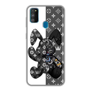 Силиконовый чехол на Samsung Galaxy M30s с принтом Луи робот Силиконовый чехол на Samsung Galaxy M30s с принтом Луи робот