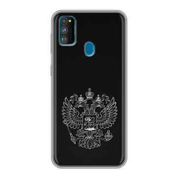 Силиконовый чехол на Samsung Galaxy M30s с принтом Герб России Силиконовый чехол на Samsung Galaxy M30s с принтом Герб России